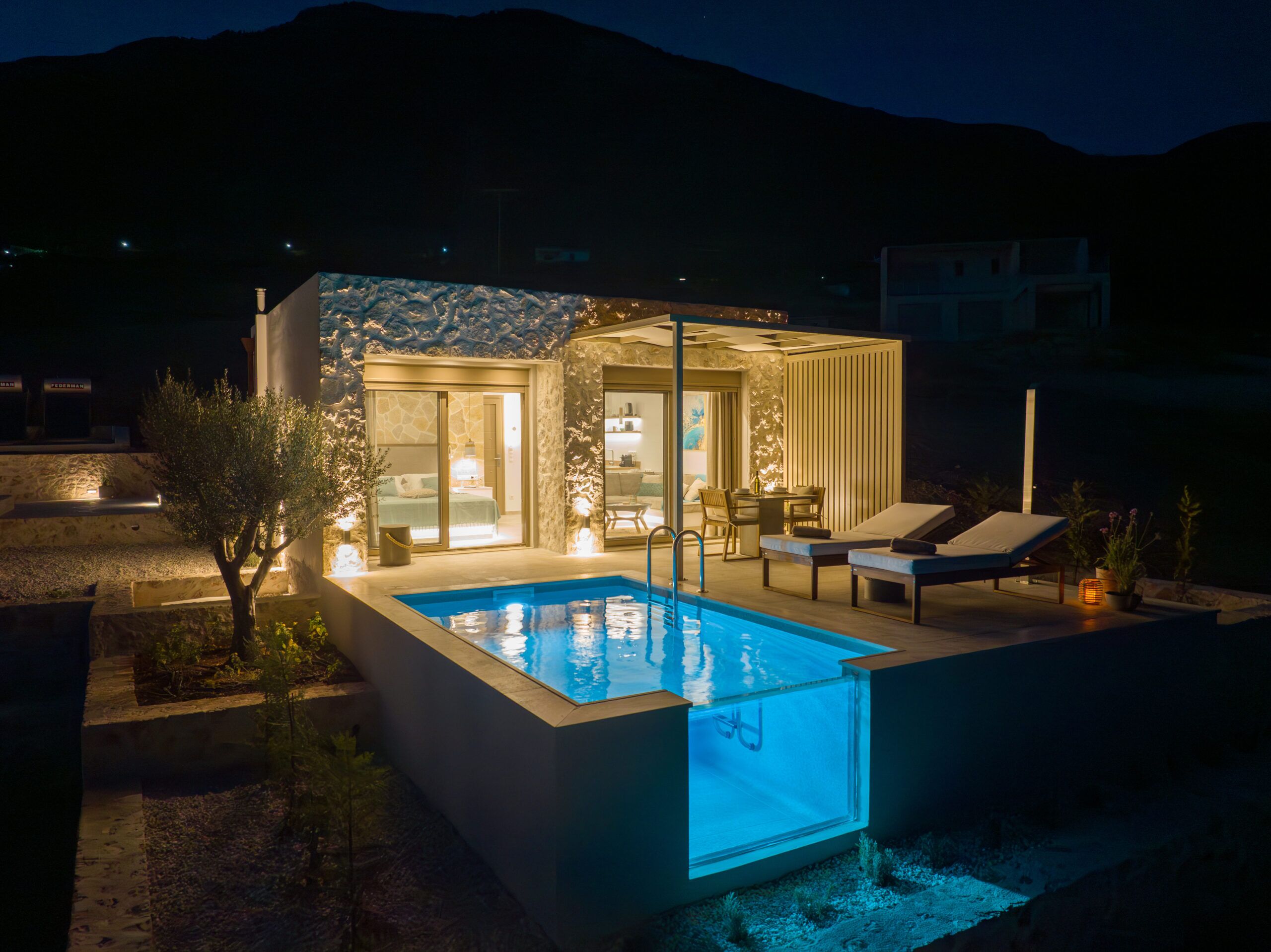 Pool night at Ionian Horizon