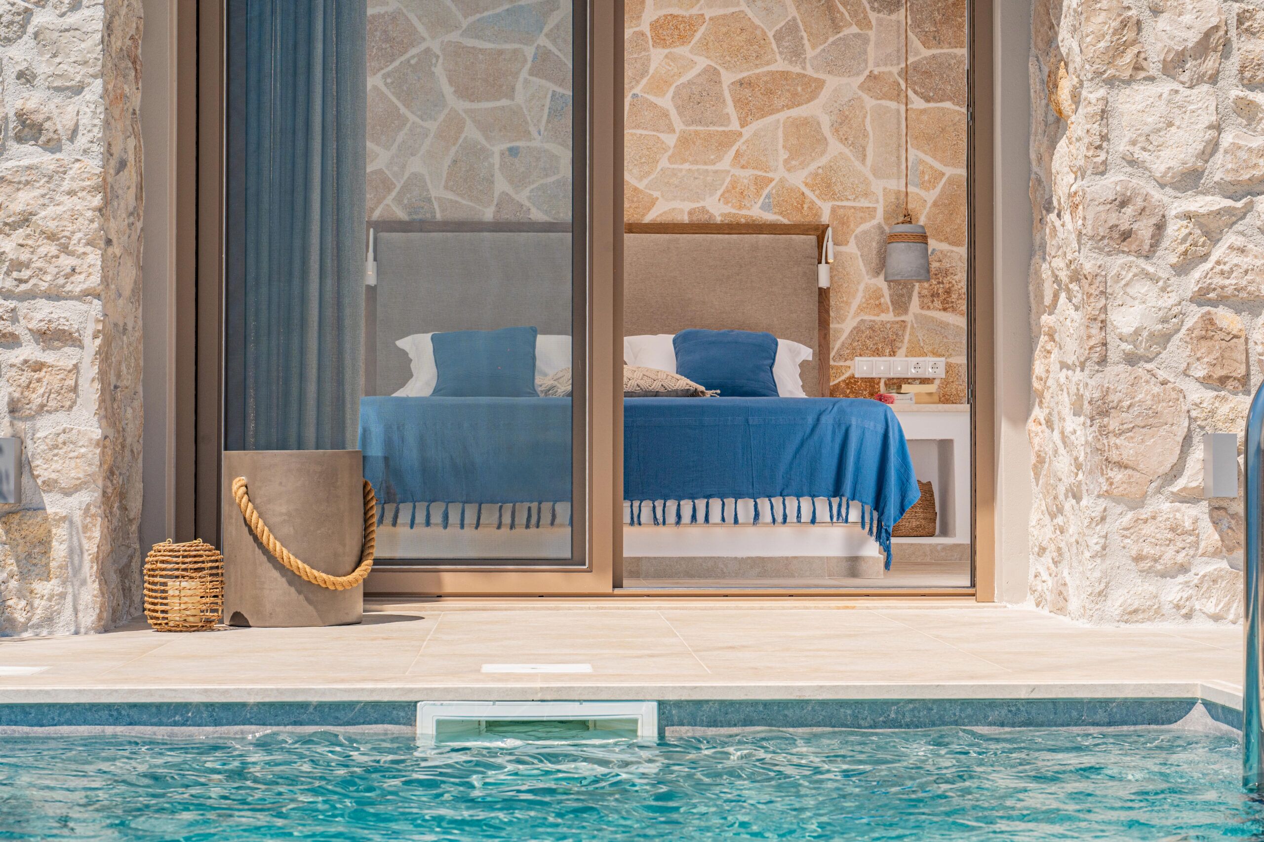 Pool by bedroom at Ionian Horizon